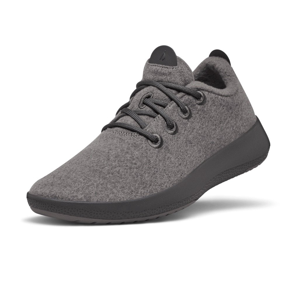 Allbirds Women's Sneakers Dark Grey - Wool Runner Mizzles - 19234DFBG